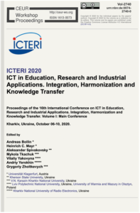 ICTERI 2020 Proc. Vol. 2
